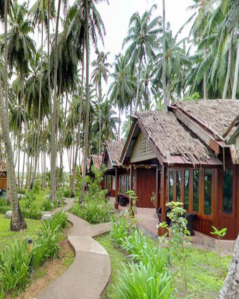havelock beach resort outside veiew of hut